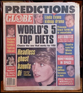 Globe Tabloid Magazine September 20 1983 PREDICTIONS Lady Di Sinatra For Pres - Picture 1 of 2