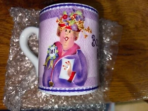 Enesco Coffee Mug The Red Hat Society Sisterhood of Purple 2004 Two Women - Picture 1 of 4