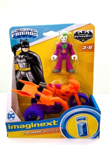 NOC Imaginext Joker & Cycle Figure DC Super Friends Streets Gotham City - Picture 1 of 2