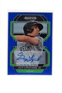 2022 Prizm Draft Picks Guy Lipscomb Jr. Autographs Blue Prizm 17/99 - Imagen 1 de 2