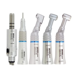 BEING Dental Contra Angle Straight Handpiece Air Motor 4 Hole Low Speed NSK EC - Picture 1 of 64