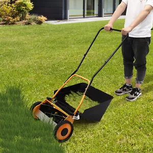 Cortacésped moderno de 16" con ruedas cortacésped de empuje manual para villas hogar NUEVO - Imagen 1 de 15