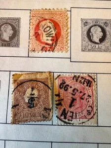 Francobolli Austria, 285 in fogli album, vecchi francobolli di valore superiore inclusi, alcuni MH - Foto 1 di 24