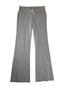 Abbot + Main Y2k Sweatpants Women M Gray Heather Stretch Low Rise Flare Leg - Picture 1 of 23