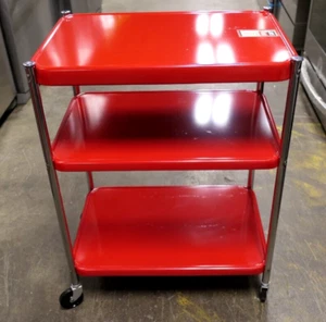 Rare Vintage Ames Maid Utility Table #5A Red made in USA NOS NIB - Picture 1 of 8