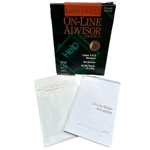 Lotus 1-2-3 2.2 On-Line Advisor Windows 3.0 Vintage Computer SW 3.5" 5.25" disks - Picture 1 of 10