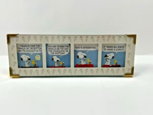 Vintage Peanuts Gallery Snoopy Comic Strip Frame Hallmark ''It takes all kinds" - Picture 1 of 6