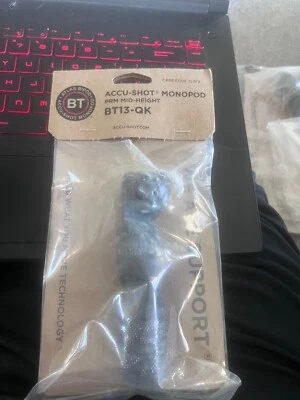 Monopé Accu Shot BT13-QK trilho de precisão com botão/botão de ajuste rápido 4,75-5,65" - Imagem 1 de 4
