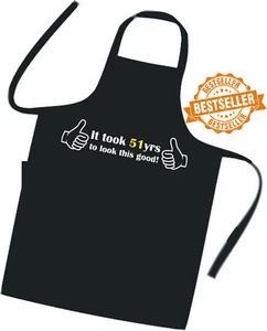 51st BIRTHDAY Apron / Cook / Chef / Tabard / BBQ / Hotel / Excellent Quality - Picture 1 of 12