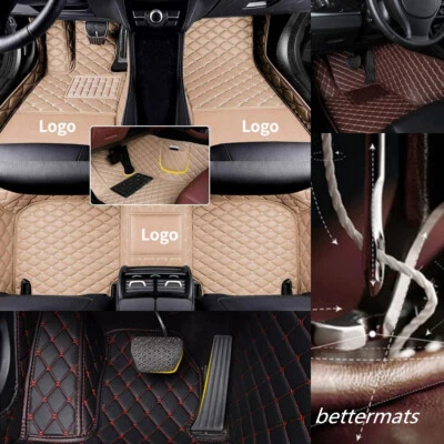 For Porsche All Models Auto Carpets Waterproof Custom Car Floor Mats Front Rear - Image 1 of 4