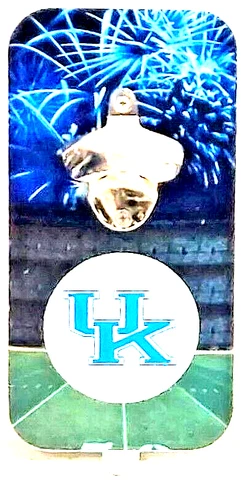 Kentucky Wildcats Magnetic Bottle Opener (Clink and Drink) Wall Mounted New Cover