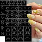 Hollow Spray Template Template Nail Stickers Hand-Painted Nail Decals