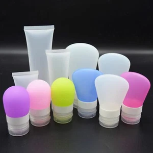 Silicone Toiletry Travel Bottles for Shampoo/Conditioner/Lotion/Cream/Shower Gel - Picture 1 of 20