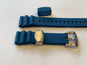 Fluorubber Watch Band - Diver Style (22mm), Navy Blue - Picture 1 of 2