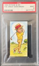 1993 Golf Ritchie & Co Trade Card - The Great Sam Snead PSA9 pop3 only 1 higher!