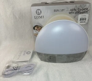 Lomi Sunrise Alarm Clock With LED Lights, Indoor Temperature Sunset Simulation - Picture 1 of 10