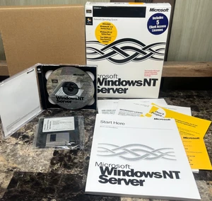 Microsoft Windows NT Server Version 4.0 Big Box mit CD Disc & Diskette - Bild 1 von 9