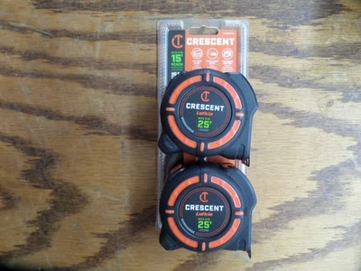 2X Crescent L1125NE 1-1/4" x 25' WORKHORSE NITE EYE Tape Measure 2-Pack - Image 1 of 3