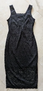 Vestido Corbata Negro Columna Encaje Candies Talla Pequeña Nuevo - Imagen 1 de 3