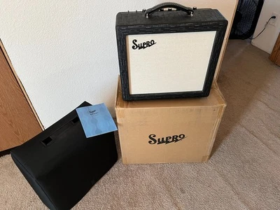 Supro 1612RT Amulet 1x10 15 Watt Tube Guitar Amplifier With Custom Tuki Cover - Image 1 of 4