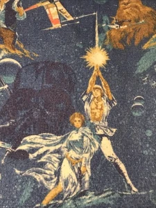 Vintage Star Wars Blanket 82” X 68” Episode 3 A New Hope - Picture 1 of 6