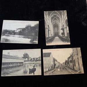 WWI 1919s Lot RPPC Essoyes Frankreich Echt Foto Postkarten - Bild 1 von 7