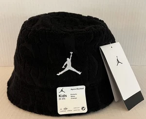 NEW Nike Jordan JUMPMAN Hat Black Bucket SPF 40-Kids Unisex( 8-20) NWT - Picture 1 of 6