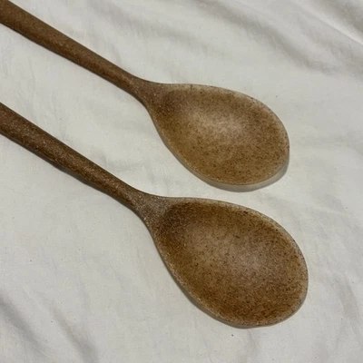Architec EcoSmart 2 Serving Spoons Recycled Plastic/Flax Husk, Made USA PolyFlax - Image 1 of 4