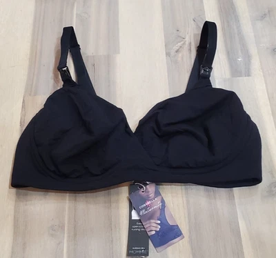 Sujetador de enfermería de maternidad Cosabella Talco negro para mujer talla grande 36-38B/C Foto 1 de 4