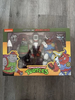 NECA Nickelodeon Teenage Mutant Ninja Turtles DIRTBAG & GROUNDCHUCK Figure Set - Image 1 of 2