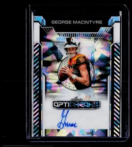2025 Leaf Optichrome #8/10 Silver Crystal George Macintyre Auto - Picture 1 of 2