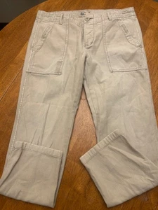 American Eagle Beige Utility Button Fly Pants Size 4 - Casual, Workwear - Picture 1 of 7