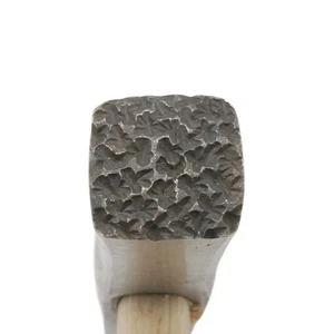 Martillo de textura de flor de metal platero mazo artesanía joyería herramienta de estampado hágalo usted mismo - Imagen 1 de 13