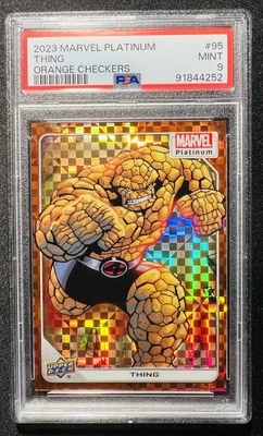 2022 Upper Deck Marvel Platinum The Thing Orange Checkers 23/33 - Image 1 of 4