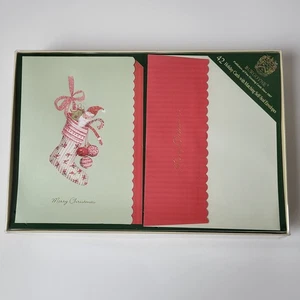Tarjetas de felicitación de Feliz Navidad Burgoyne 42 tarjetas con sobres a juego sin usar Nuevo de Lote Antiguo - Imagen 1 de 7