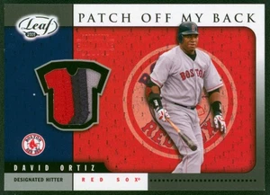 2005 Leaf Patch Off My Back DAVID ORTIZ #SB7 3 Color Patch Rare Red Sox SP #/50 - Picture 1 of 2