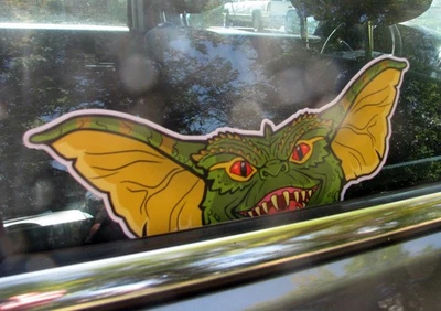 NEON PANTHER Peeking Gremlin Vinyl Sticker - Gremlins Car Skateboard Laptop Decal