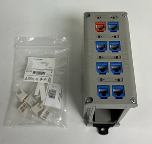 Panduit CDPP8RG Mini-Com 8-port DIN Rail Copper Patch Panel - Picture 1 of 5