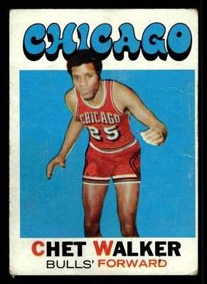 1971-72 Topps Chet Walker (HOF) #66 - Chicago Bulls - Image 1 of 2