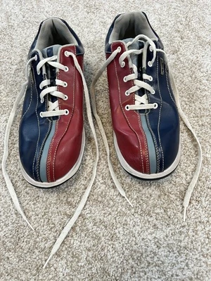 Zapatos de boliche Dexter. Talla 12. Rojo, blanco, azul  Foto 1 de 4