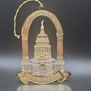 1996 Texas State Capitol Christmas Ornament 1st Edition South Entrance Retired - Bild 1 von 3