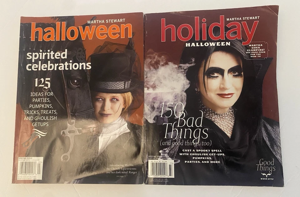 Martha Stewart Holiday Halloween Magazine Lot Of 2 Magazines 2007/2009  - Image 1 of 4