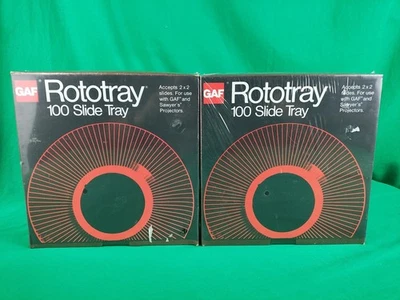 2x New GAF Rototray 100 Slide Tray Carousel Gaf Sawyers Ansco Sears  6090-059 - Image 1 of 4
