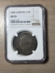 Great Britain Queen Victoria Half Crown 1884 Silver Coin - Picture 1 of 3