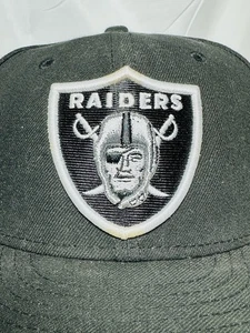New Era Oakland Raiders Los Angeles NFL 59Fifty Fitted Hat Cap Gr. 7 3/8 schwarz - Bild 1 von 7