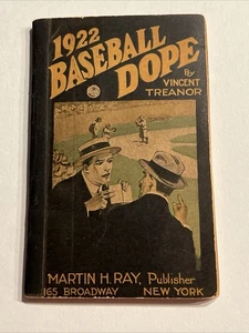 1922 BASEBALL DOPE BUCH: Von Vincent Treanor: BABE RUTH Martin H Ray Verlag - Bild 1 von 14