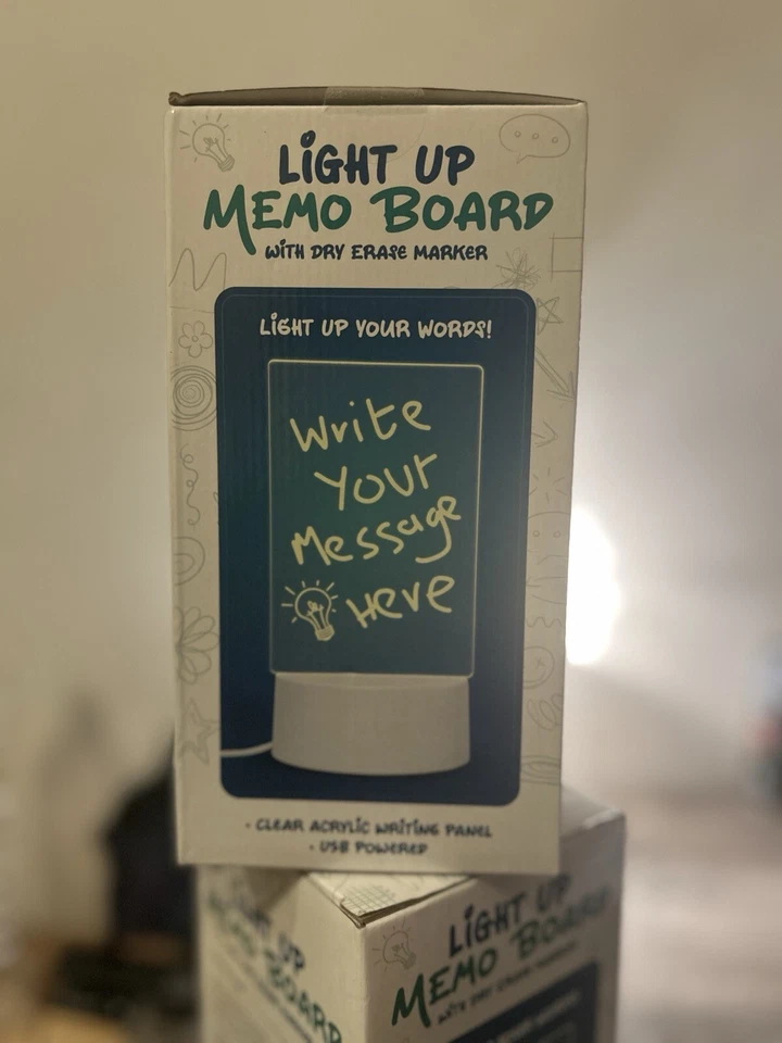 Light Up Memo Board Electronic LED Light  - Image 1 of 4