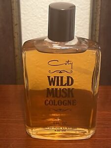 Coty Wild Musk Cologne Splash 6.0 oz Vintage