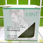 MINTO DEMAND MINT TEA TREE+LIME+MINT 3 IN 1 CLEANSING BAR 135G HAND MADE