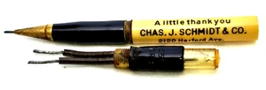 "MONROE CURRENT TESTER * Chas.J.Schmidt * BEImont 9660-61" Working Mech Pencil - Foto 1 di 23